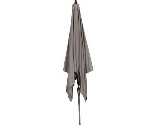 Geschlossener Sonnenschirm mit Ständer