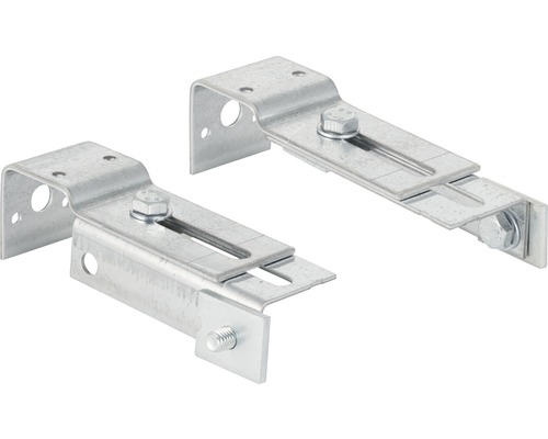 GEBERIT Befestigungssatz Duofix Basic Wandanker für Einzelmontage 111.839.00.1 Zwei Befestigungswinkel aus Metall mit Schrauben
