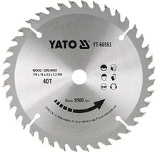 YATO Kreissägeblatt für Holz, 170 x 16 x 3,2 x 2,2 mm, 40 Zähne
