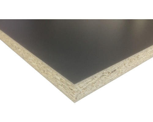 Nahaufnahme einer beschichteten Spanplatte