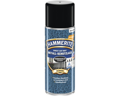 HAMMERITE Hammerschlaglack Sprühlack Schwarz 400 ml