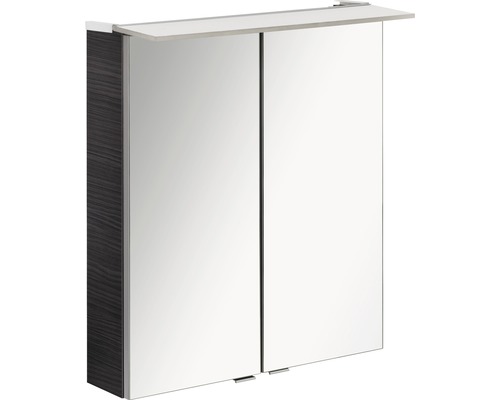 Spiegelschrank FACKELMANN B.perfekt 60 x 15 x 69 cm weiß 2-türig LED Spiegelschrank mit zwei Türen und Ablage