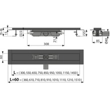 Duschrinne APZ101 LOW 1150mm schwarz-matt RAL9005-thumb-2