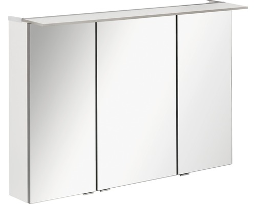 Spiegelschrank FACKELMANN B.perfekt 100 x 15 x 69 cm weiß 3-türig LED