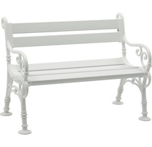 Gartenbank Blome Linderhof Kunststoff 2-Sitzer weiß
