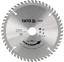 Yato Kreissägeblatt Aluminium 160x20x2,2x1,5 mm 52 Zähne