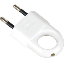 Weißer Schutzkontaktstecker