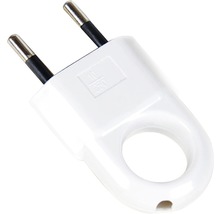 Flachstecker mit Ring für Elektroinstallationen