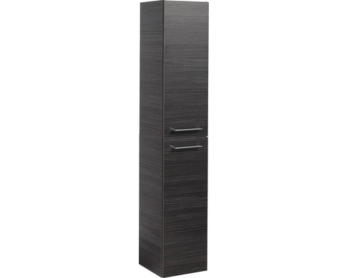 Hochschrank Fackelmann B.perfekt Dark Oak 159x30,5x32 cm Hochschrank mit zwei Türen und Griffen