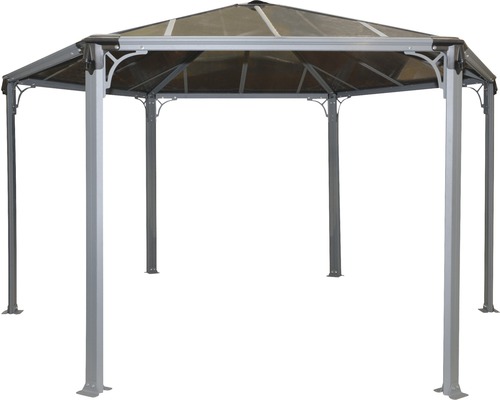Gartenpavillon mit sechseckiger Form und Dach