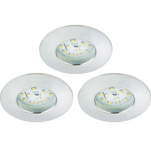 Drei runde LED Einbaustrahler
