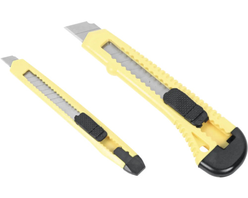 Zwei Cuttermesser mit ausfahrbarer Klinge