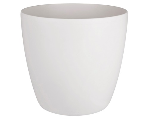 Übertopf elho Brussels mit Rollen Kunststoff Ø 35 cm weiß Blumentopf aus Keramik
