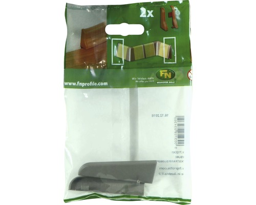 Verpackung mit zwei Eckverbindern