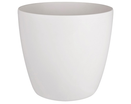 Übertopf elho Brussels mit Rollen Kunststoff Ø 40 cm weiß Blumentopf aus Keramik