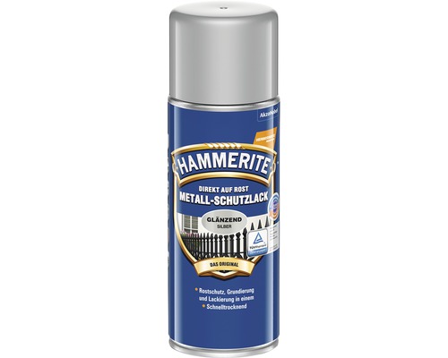 HAMMERITE Metallschutzlackspray glänzend Silbergrau 400 ml HAMMERITE Metallschutzlackspray glänzend Silbergrau 400 ml