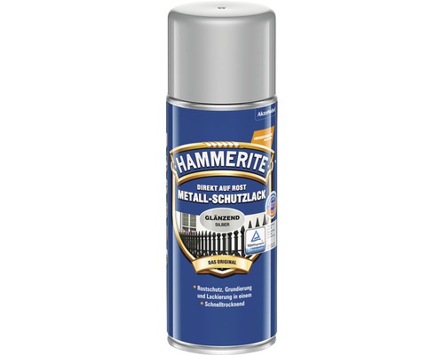 HAMMERITE Metallschutzlackspray glänzend Silbergrau 400 ml