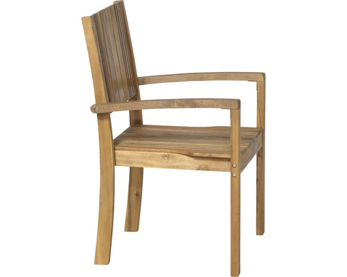 Gartenstuhl aus Holz mit Armlehnen