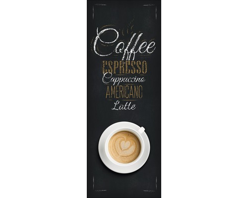 Glasbild Coffee Americano 30x80 cm GLA1008