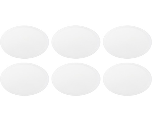 Sechs runde Untersetzer