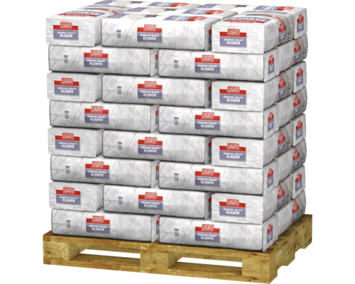 Palette mit Säcken Lugato Marmor und Granit Kleber