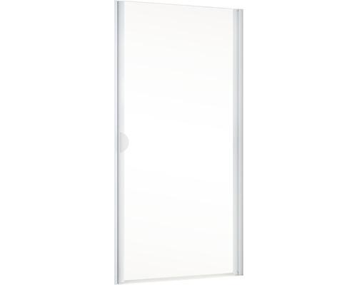 Duschwand mit Rahmen und transparenter Glasfläche