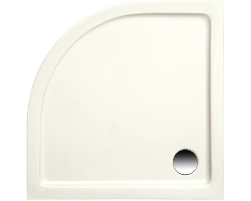 Duschwanne OTTOFOND Dunbar 80 x 80 x 3 cm pergamon glänzend glatt 900637 Duschtasse Viertelkreisform aus Sanitäracryl