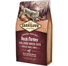 Carnilove Katzentrockenfutter Ente und Truthahn für große Katzenrassen