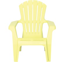 Gelber Adirondack Gartenstuhl aus Kunststoff