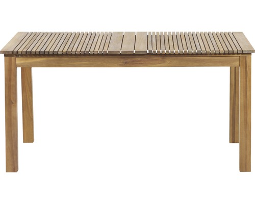 Rechteckiger Gartentisch aus Holz mit Lattenmuster