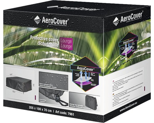 AeroCover Schutzhülle für Loungemöbel, atmungsaktiv und wasserabweisend, Verpackung