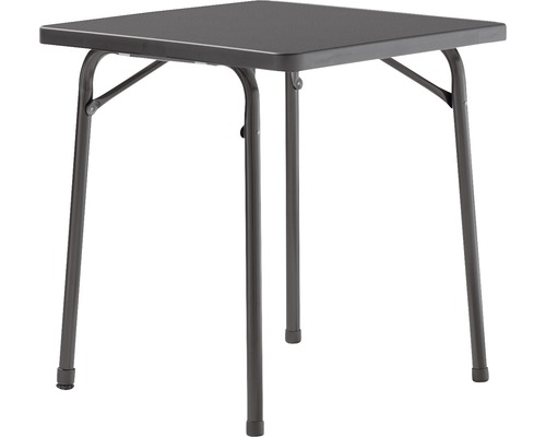 Gartentisch Sieger 211/G 70 x 70 cm grau Gestell aus Stahl in eisengrau, Gartentischplatte aus Mecalit®-Pro in anthrazit Gartentisch Sieger 211/G 70 x 70 cm grau Gestell aus Stahl in eisengrau, Gartentischplatte aus Mecalit®-Pro in anthrazit