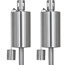 Öllampenset Alice Edelstahl Ø 6,0 H 115 cm silber 2 Stk