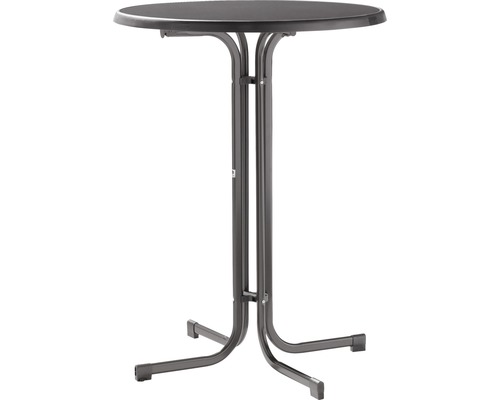 Stehtisch Sieger 238/G 86 cm grau Gestell aus Stahl in eisengrau, Gartentischplatte aus Mecalit®-Pro in anthrazit Stehtisch Sieger 238/G 86 cm grau Gestell aus Stahl in eisengrau, Gartentischplatte aus Mecalit®-Pro in anthrazit