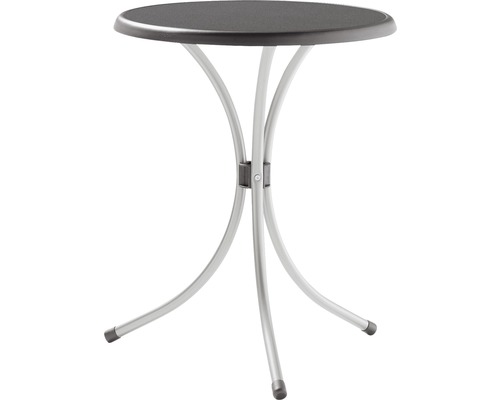 Gartentisch Sieger 200/A 60 cm graphit Gestell aus Stahl in graphit, Gartentischplatte aus Mecalit®-Pro in anthrazit Gartentisch Sieger 200/A 60 cm graphit Gestell aus Stahl in graphit, Gartentischplatte aus Mecalit®-Pro in anthrazit
