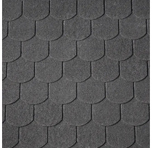 PRECIT Biberschwanzschindeln schwarz Pack = 2 m²