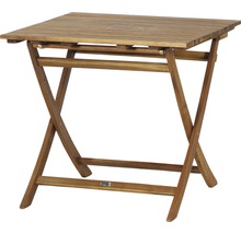 Quadratischer Klapptisch aus Holz für den Garten oder Balkon