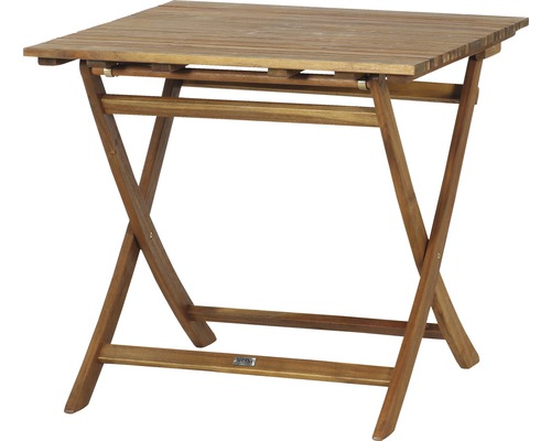 Quadratischer Klapptisch aus Holz für den Garten oder Balkon
