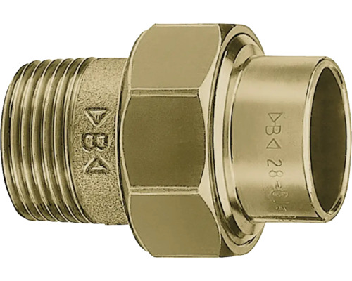 Verschraubung 15x1/2" AG 10 Stück Rotguss Messingfitting mit Gewindeanschluss für Sanitärinstallationen