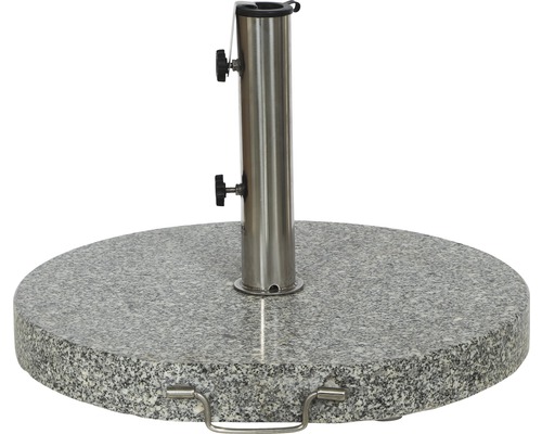 Schirmständer aus Granit mit einem Rohr aus Edelstahl