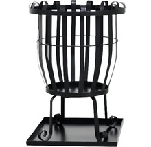 Metall Feuerkorb mit Auffangschale für den Garten