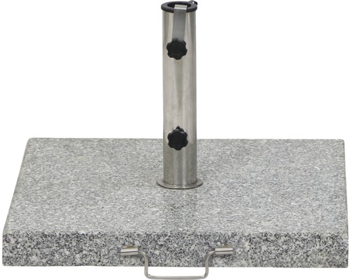 Granit Sonnenschirmständer mit Edelstahlrohr