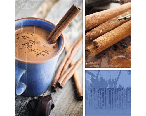 Glasbild Hot Chocolate 20x20 cm GLA467