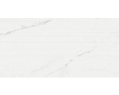 Feinsteinzeug Dekorfliese Verona blanco weiß matt und Oberfläche geriffelt 45 x 90 cm Feinsteinzeug Dekorfliese Verona blanco weiß matt und Oberfläche geriffelt 45 x 90 cm
