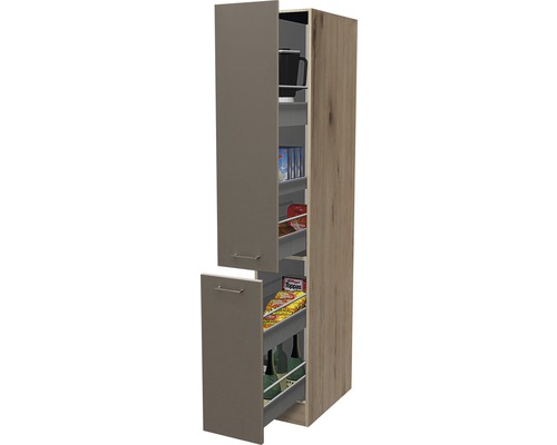 Flex Well Apothekerschrank Riva BxTxH 30x57x200 cm Frontfarbe quarzit cubanit matt