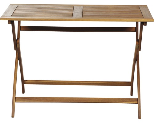 Klappbarer Holztisch für den Außenbereich