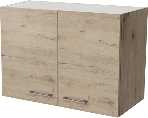 Flex Well Hängeschrank Riva BxTxH 80 x 32 x 55 cm san remo eiche hell matt zerlegt Anschlag links rechts