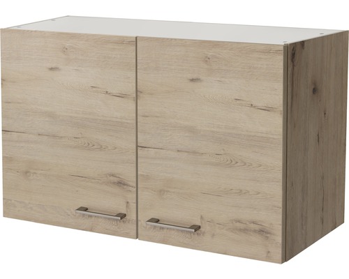 Flex Well Hängeschrank Riva BxTxH 100 x 32 x 55 cm san remo eiche hell matt zerlegt Anschlag links rechts