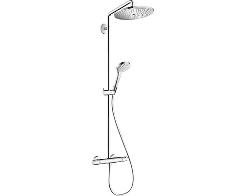 Duschsäule inkl. Thermostat hansgrohe Croma Select S chrom glänzend 26790000 Duschsystem mit Kopfbrause, Handbrause und Thermostatarmatur