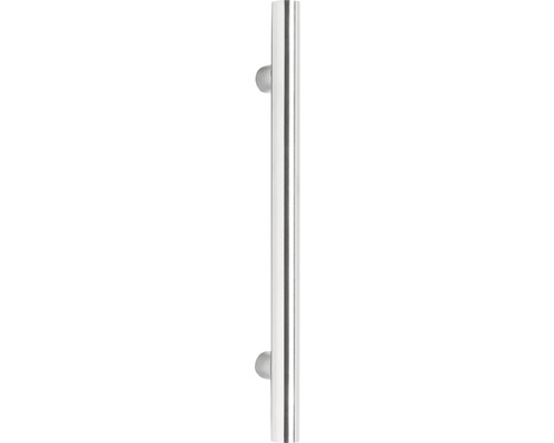 Stoßgriff Intersteel T-Form edelstahl/gebürstet ØxLxH 20/300/65 Lochabstand 200 Metallstange mit Endstücken